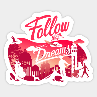 dream believe achieve Sticker